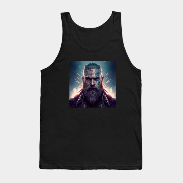 Illustration of Viking Valhalla Tank Top by KOTYA